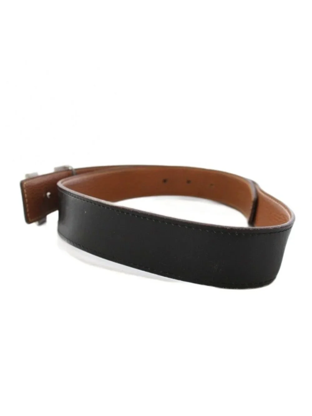 Hermes Constance Belt 75 Black Brown